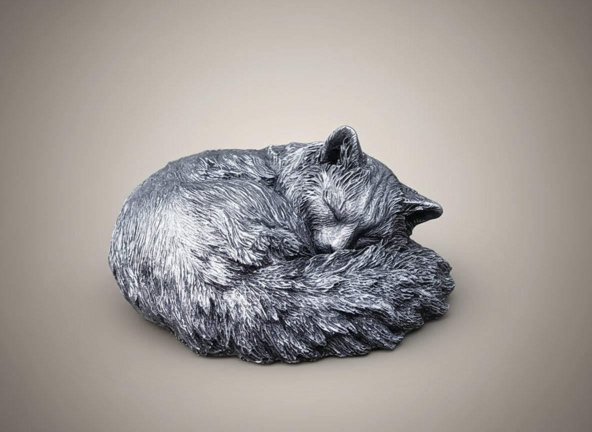 Ragdoll Cat Sculpture Cremation Urn